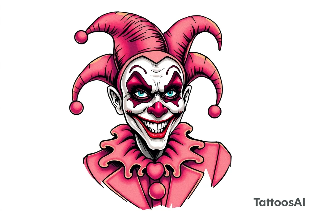 Silly jester tattoo idea