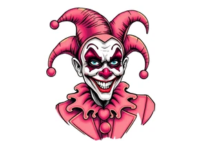 Silly jester tattoo idea