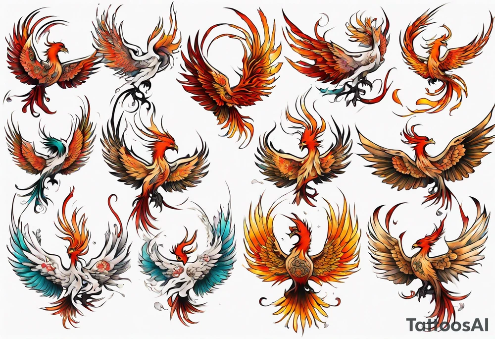 Phoenix tattoo idea