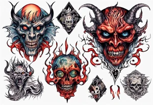 demonic tattoo idea