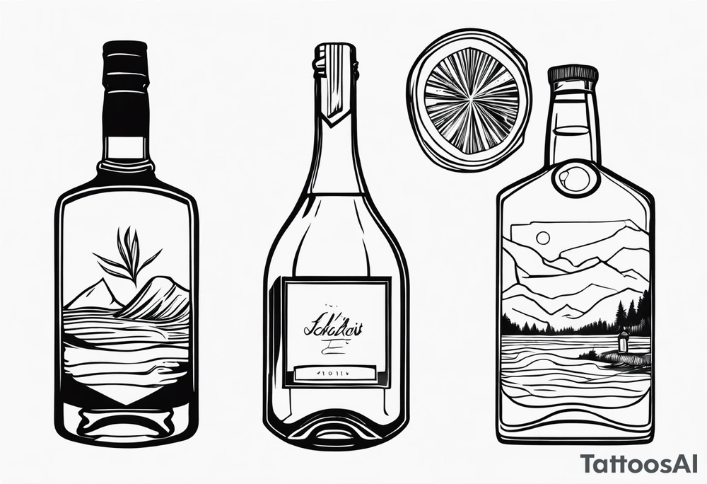 Alcoholic citate tattoo idea