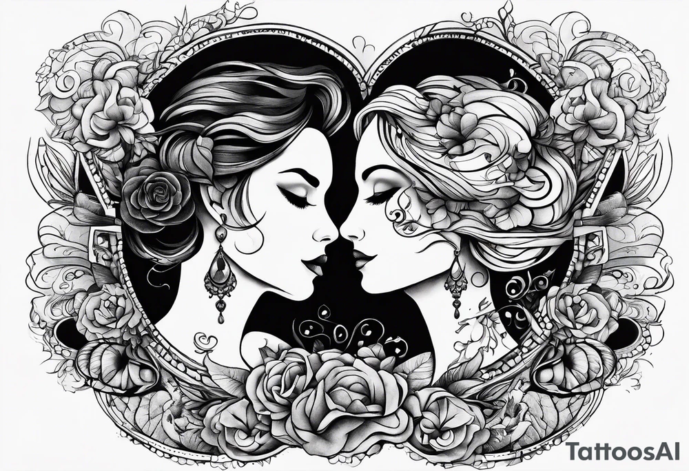 "What ever our souls are made of, his and mine are the same" dark romantic tattoo idea