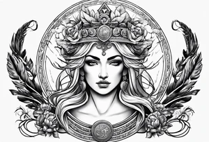 Greek mythology with Madusa tattoo idea