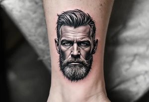 A portrait of Fredrik Hanefalk tattoo idea