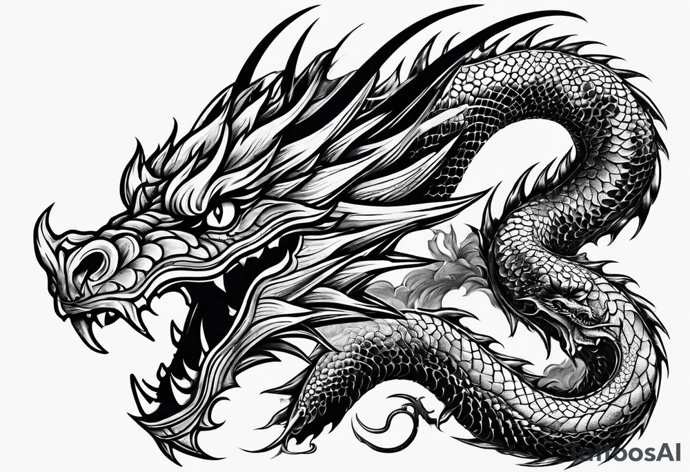 dragon tattoo tattoo idea