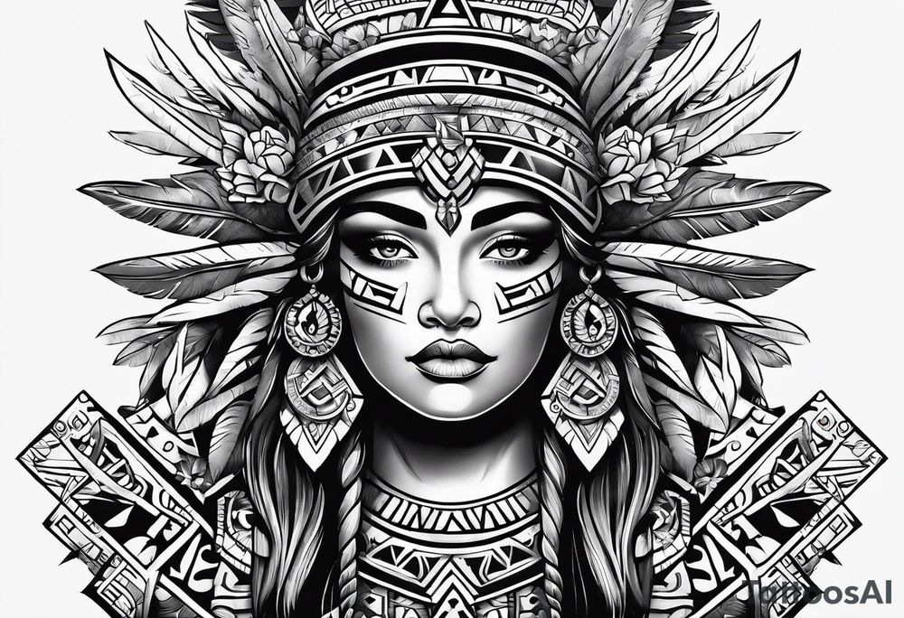 Aztec tattoo idea