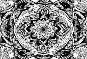 Fractals square tattoo idea