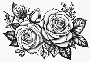 ornaments of roses tattoo idea