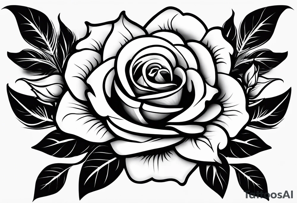I have heart black style on my shoulder, and i need something around my heart maybe its will be rose tattoo idea