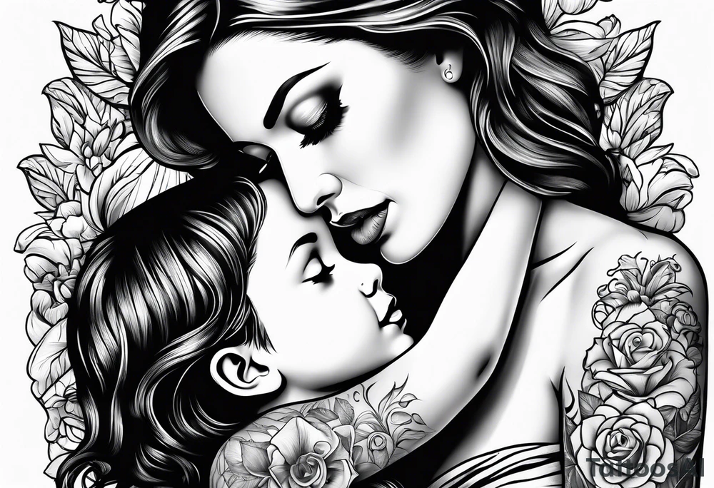 A mothers love for her kids tattoo idea