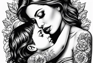 A mothers love for her kids tattoo idea