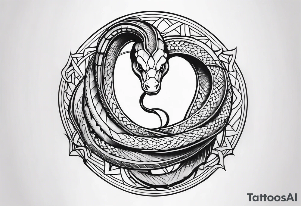 Biblical, snake tattoo idea