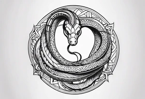 Biblical, snake tattoo idea
