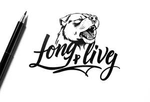 Long live dawg in a script tattoo idea