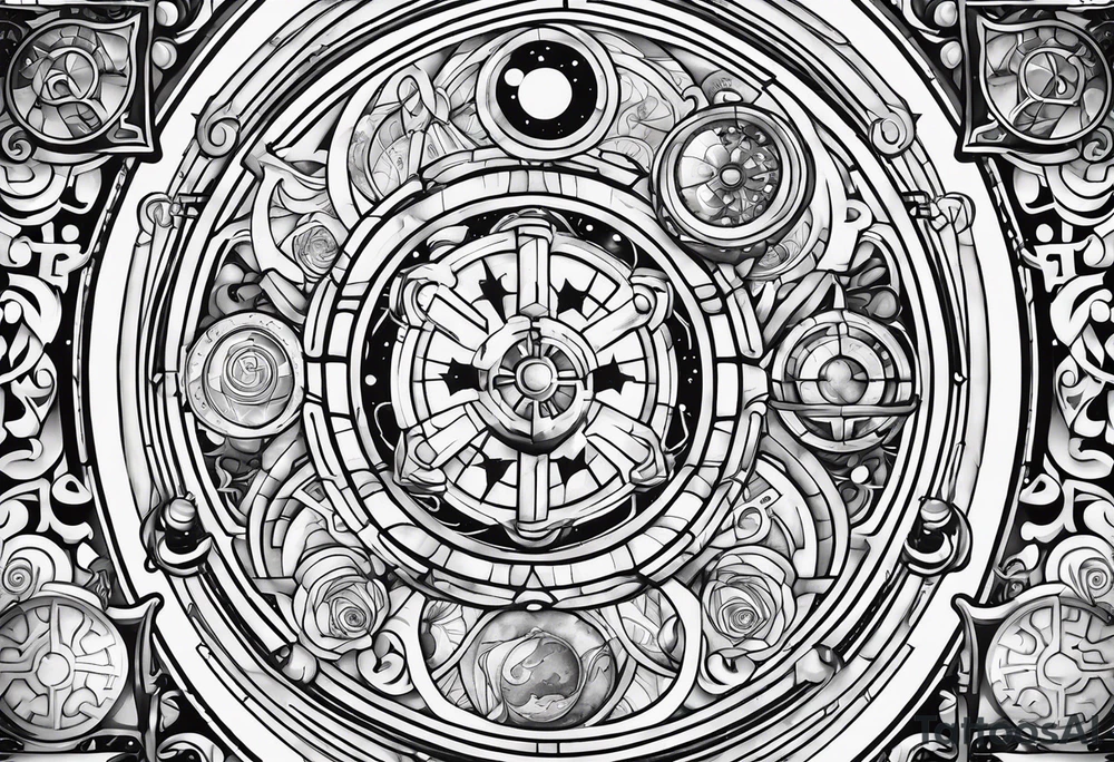 Gallifreyan with Star wars and Lord of the rings tattoo idea