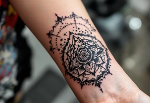 mt everest mandala tattoo idea