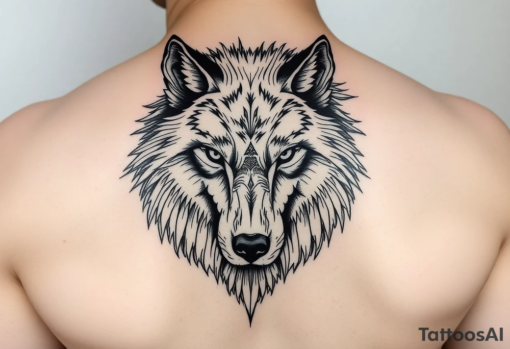 A solitary yet sublime and noble wolf and its progeny the face. for  left arm tattoo tattoo idea