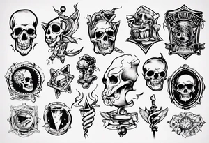 Old school sketch tattoo idea