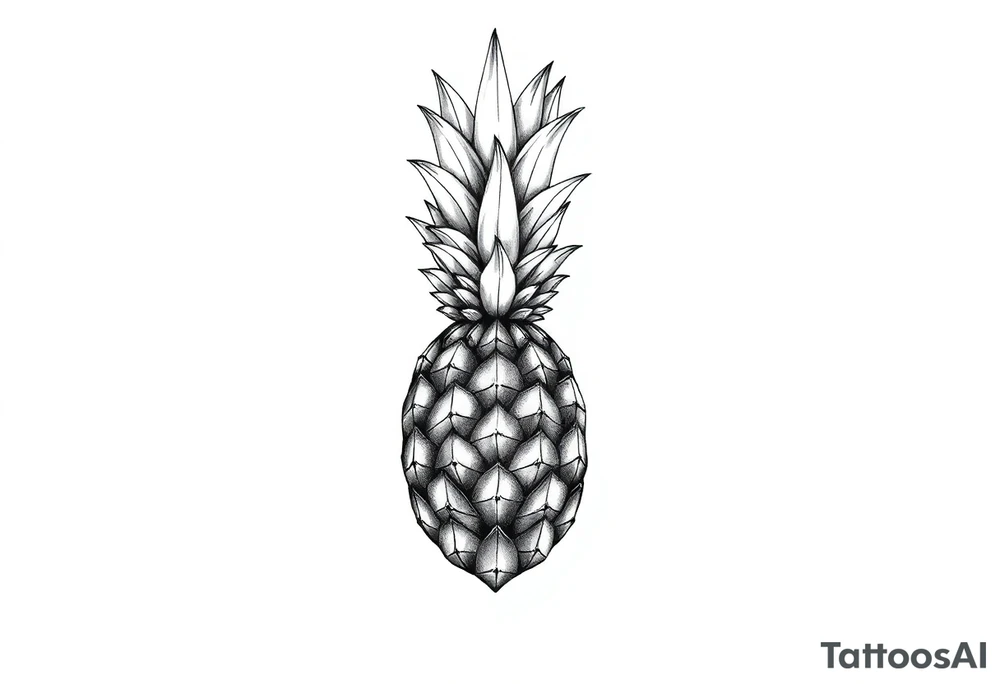 Crown pineapple vagina and anus tattoo idea