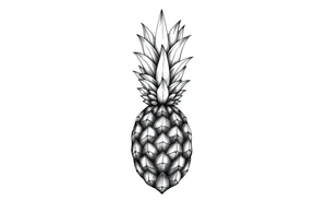 Crown pineapple vagina and anus tattoo idea