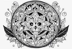 Create me a tatto wih: a hole body sceleton tattoo idea