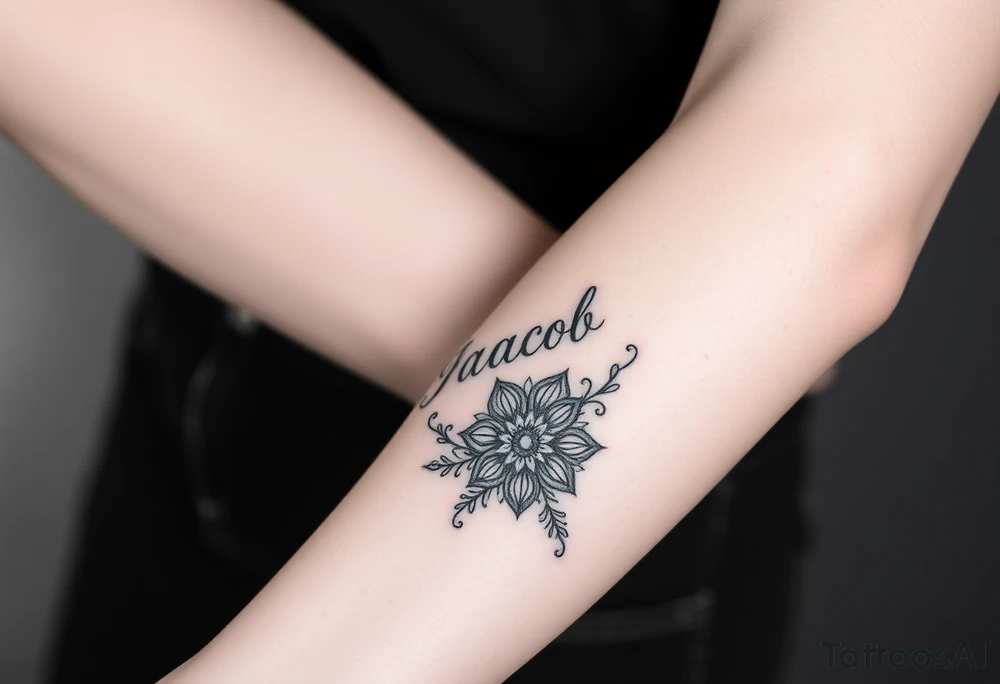 Tattoo ideas with the name Jacob, braiylin, and hunters tattoo idea