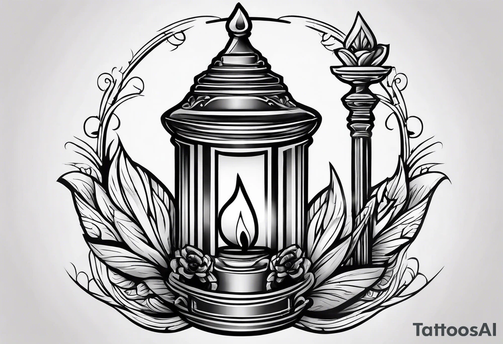 discipline above stock market candle stick tattoo idea