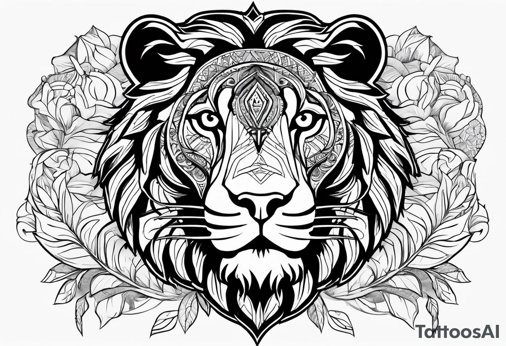 Lion fromage atlas tattoo idea
