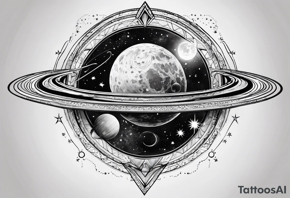 Astronomy tattoo idea