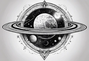 Astronomy tattoo idea