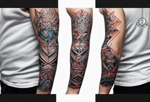 British, forearm tattoo, geometric, subtle, men, culture, iconic tattoo idea