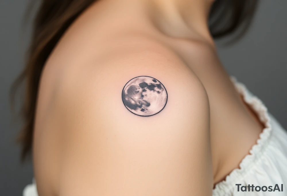 The moon tattoo idea