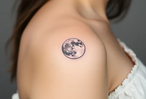 The moon tattoo idea