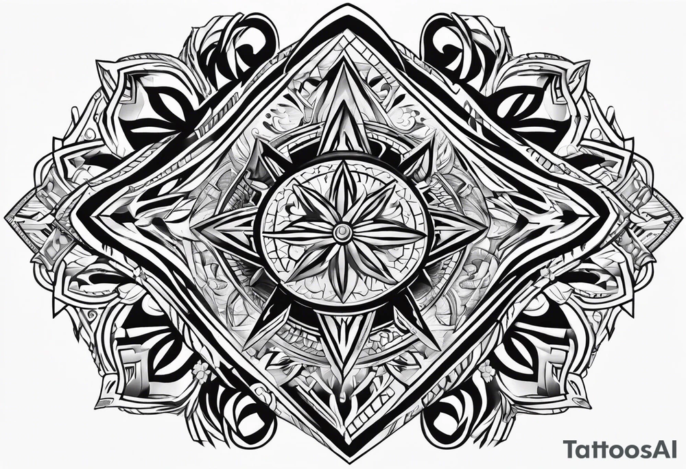 NM zia symbol with 8 names tattoo idea