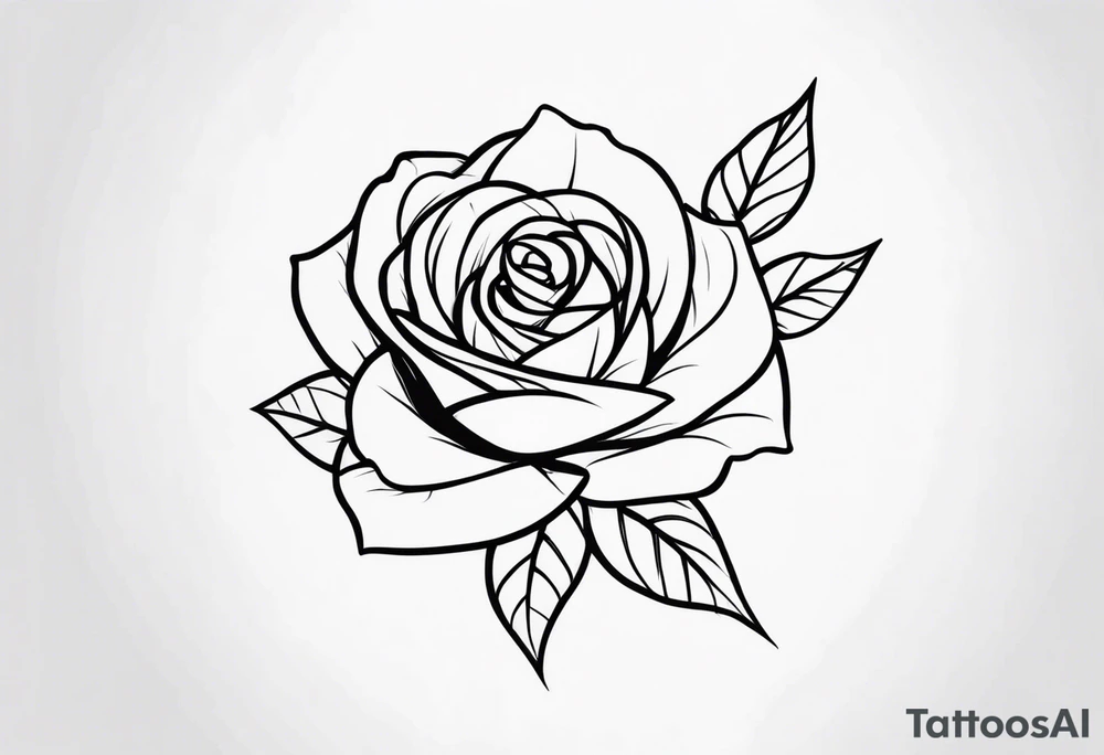 Rose tattoo tattoo idea