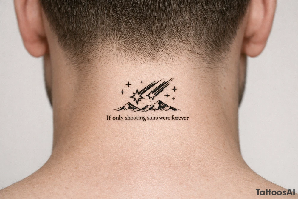 If only shooting starrs were forever tattoo idea