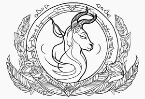 Trans man, Capricorn, puerto rico, lgbtq tattoo idea