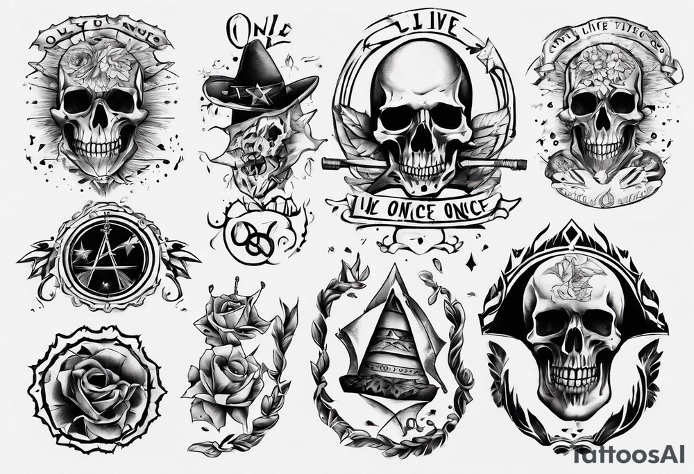 only live once tattoo idea