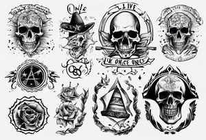 only live once tattoo idea