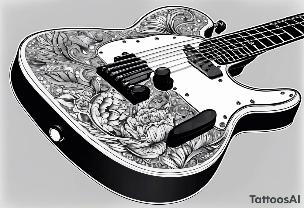 Electric guitar tattoo idea