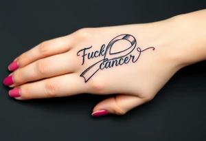 Fuck cancer tattoo idea