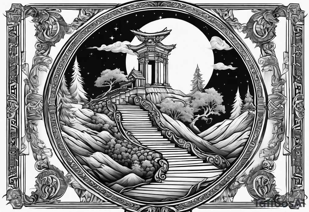 Valhalla steps path tattoo idea