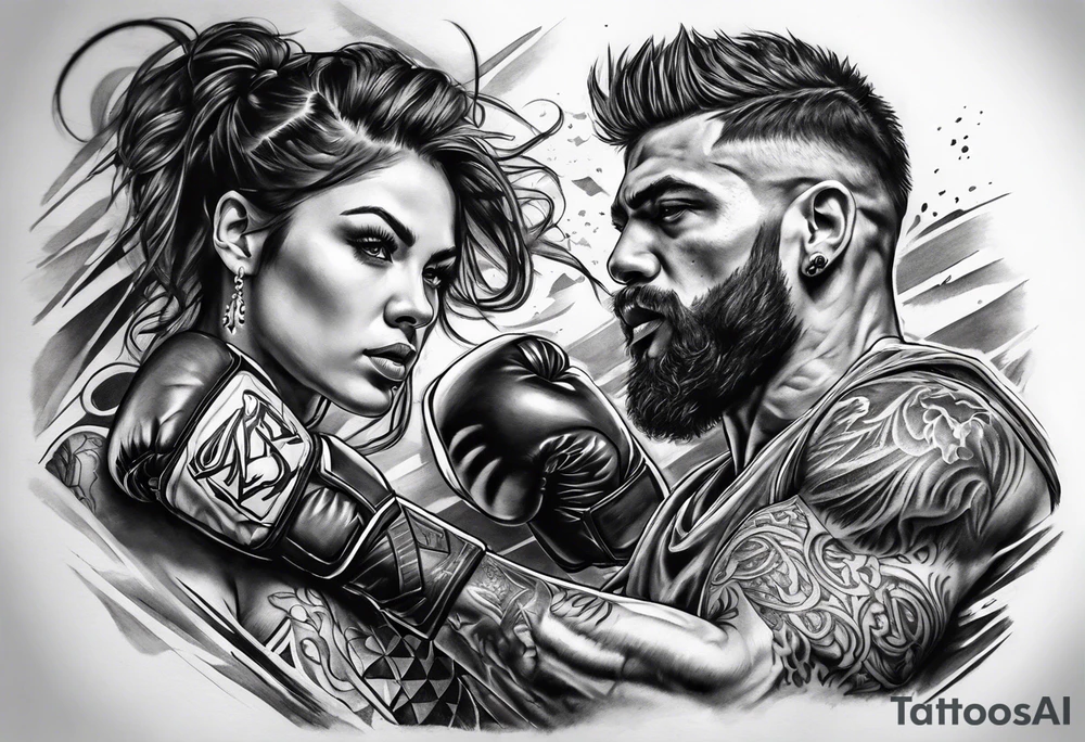 Fight tattoo idea