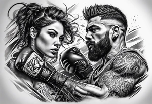 Fight tattoo idea