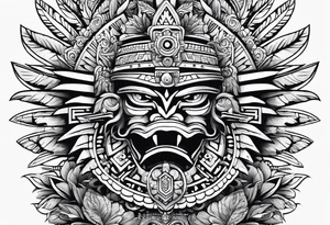 Aztec,  Quetzacoatl, sleeve tattoo idea