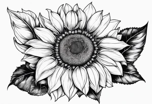 Sunflower, book, flower rose tattoo idea