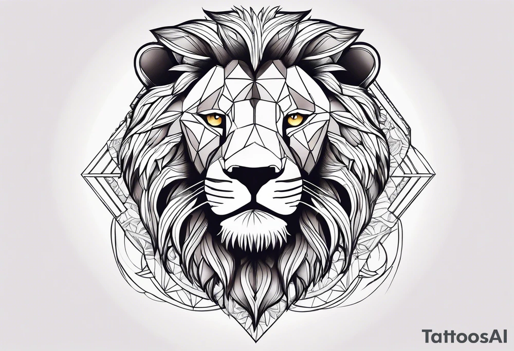 letters j a s t i, inisde of a lion tattoo idea