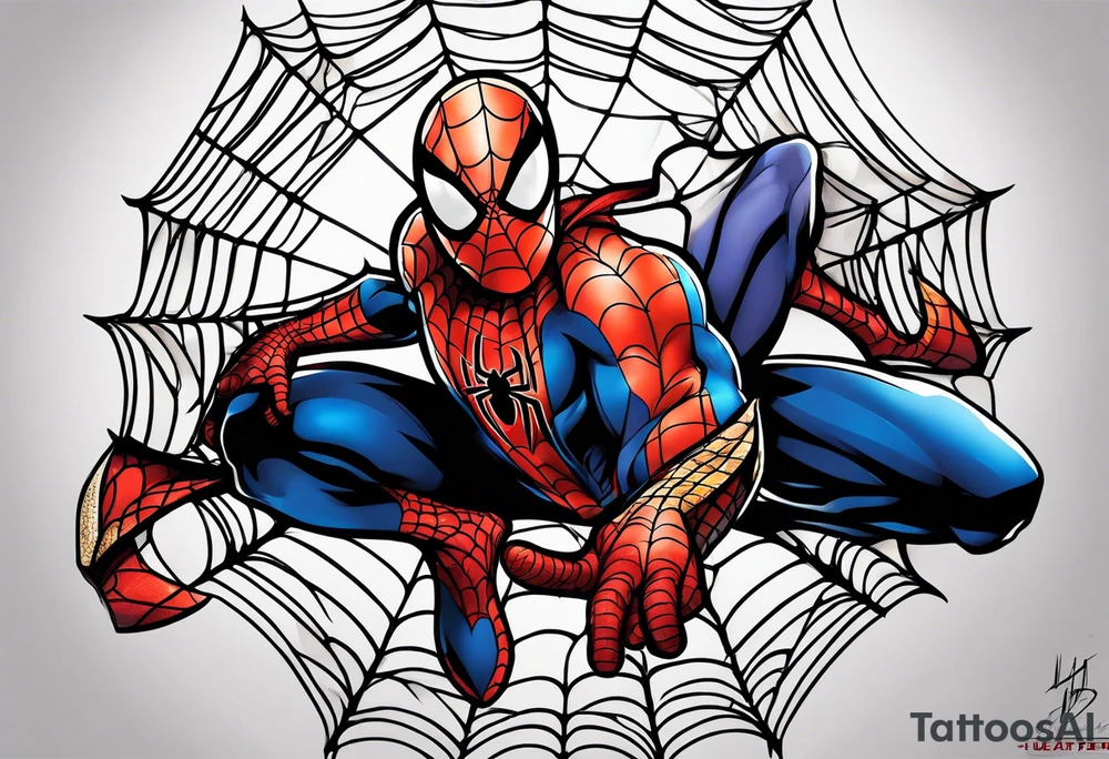 spiderman tattoo idea