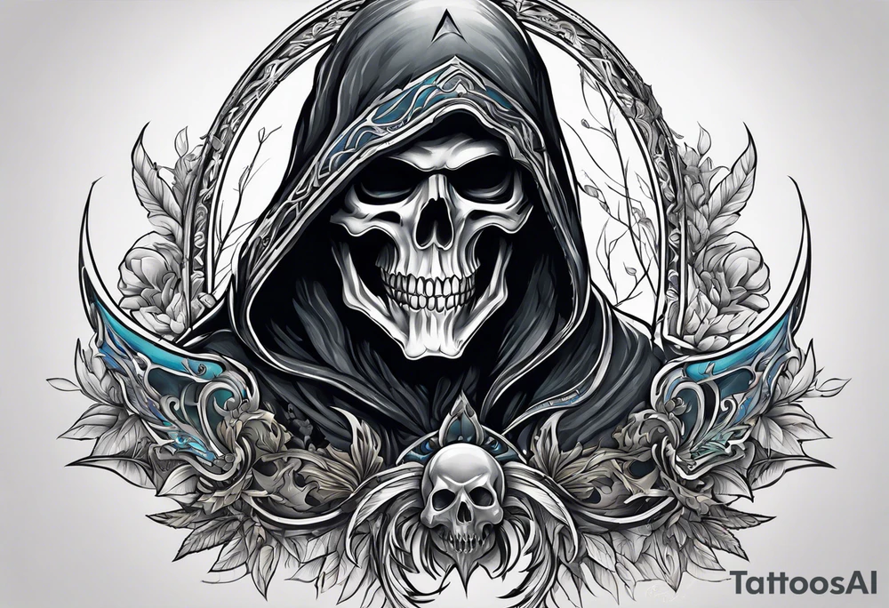 Reaper With scuythe tattoo idea