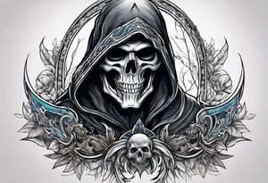 Reaper With scuythe tattoo idea